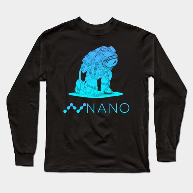 Nano  Crypto, Long Sleeve T-Shirt by JayD World